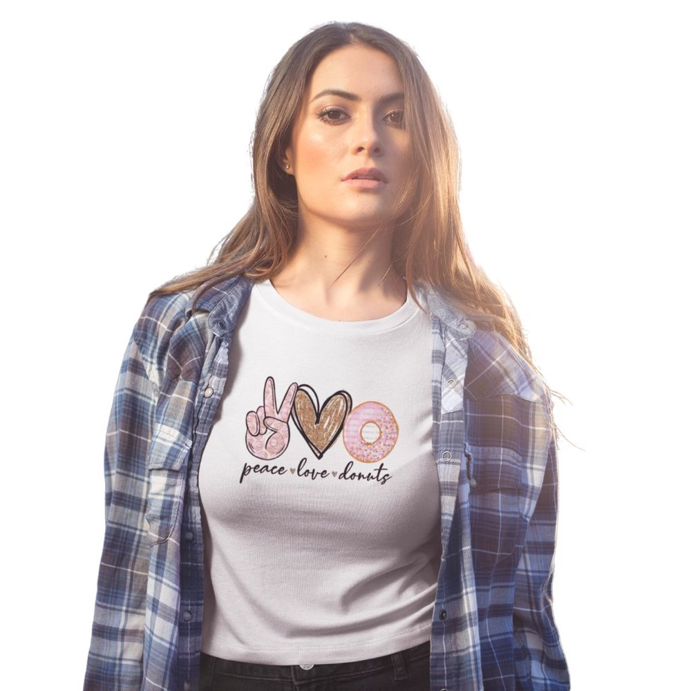 Peace Love Donuts Tee